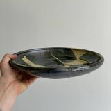 large colored terracotta ceramic dish