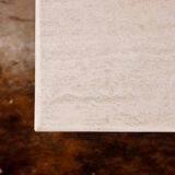 Square travertine coffee table