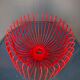 Coupe à fruit design metal rouge