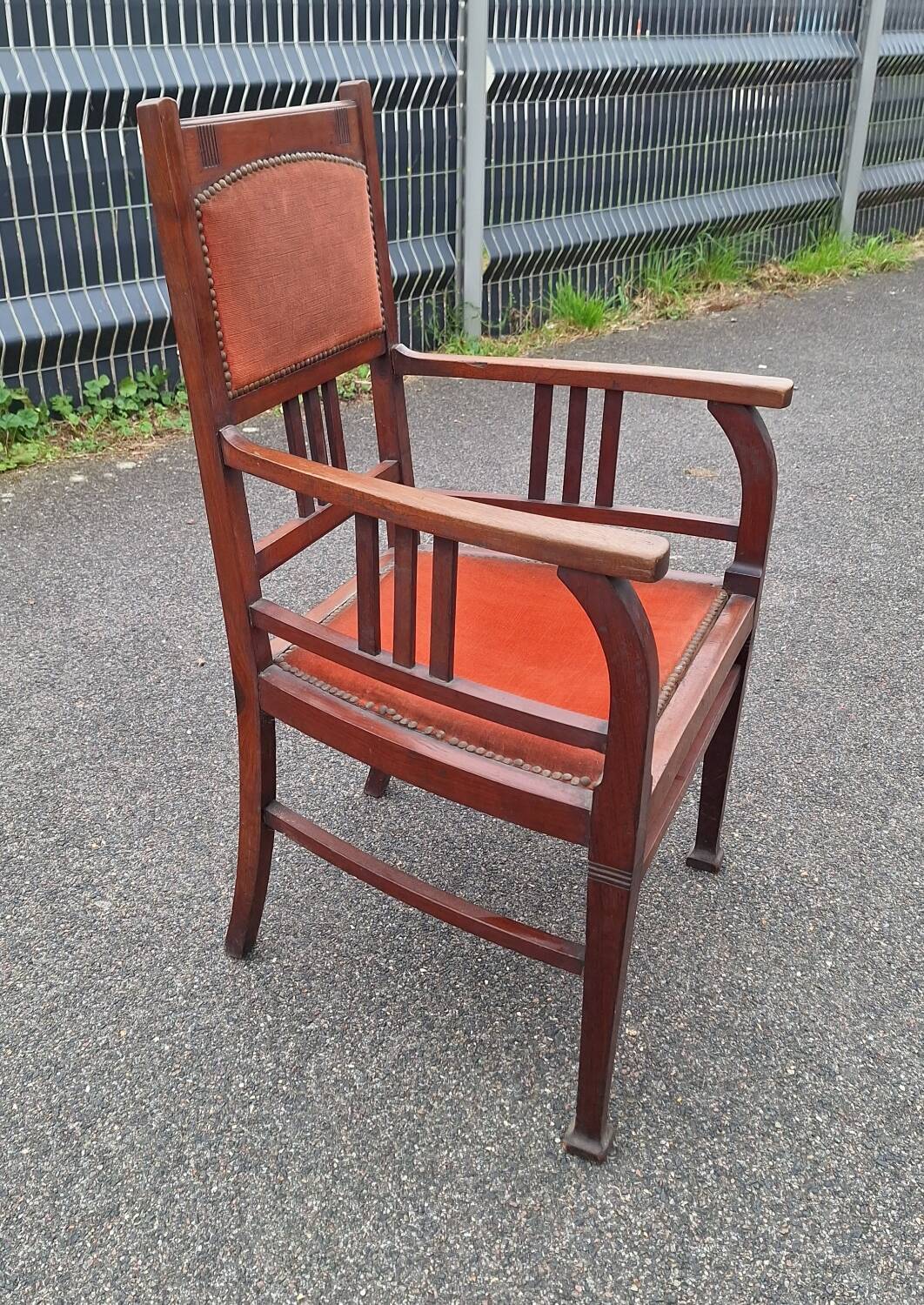 Art Nouveau Arts and Crafts armchair