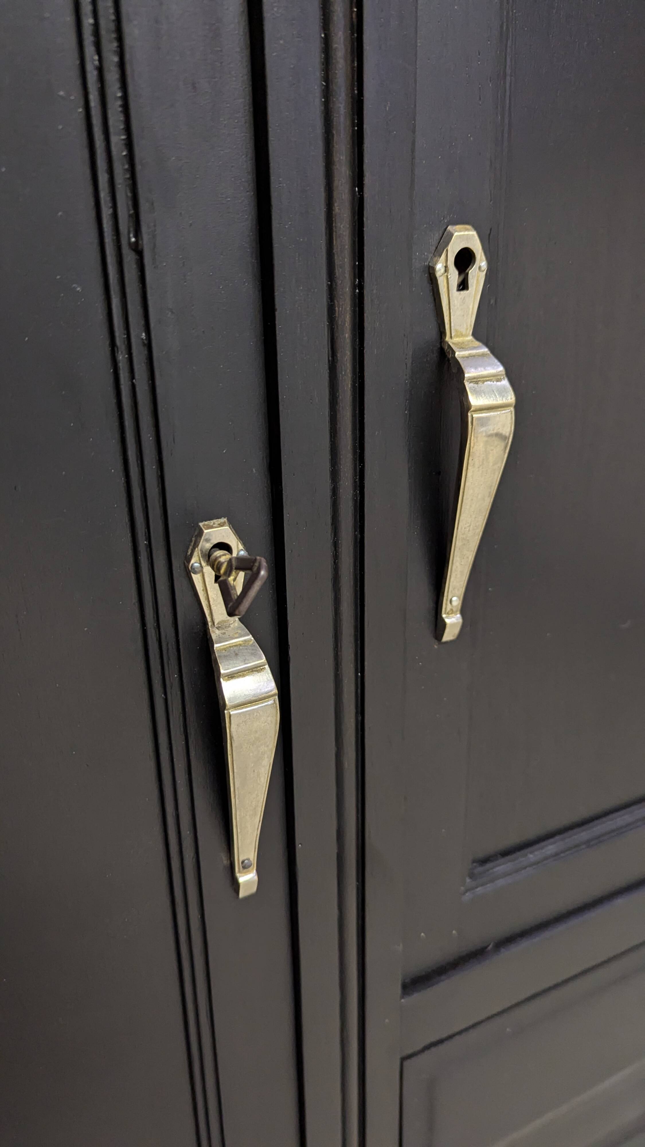 Wardrobe combo linen closet dresser Parisian patina