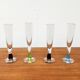 German Champagne Glasses by Regina Kaufmann for Glashagen Hütte, Set of 4