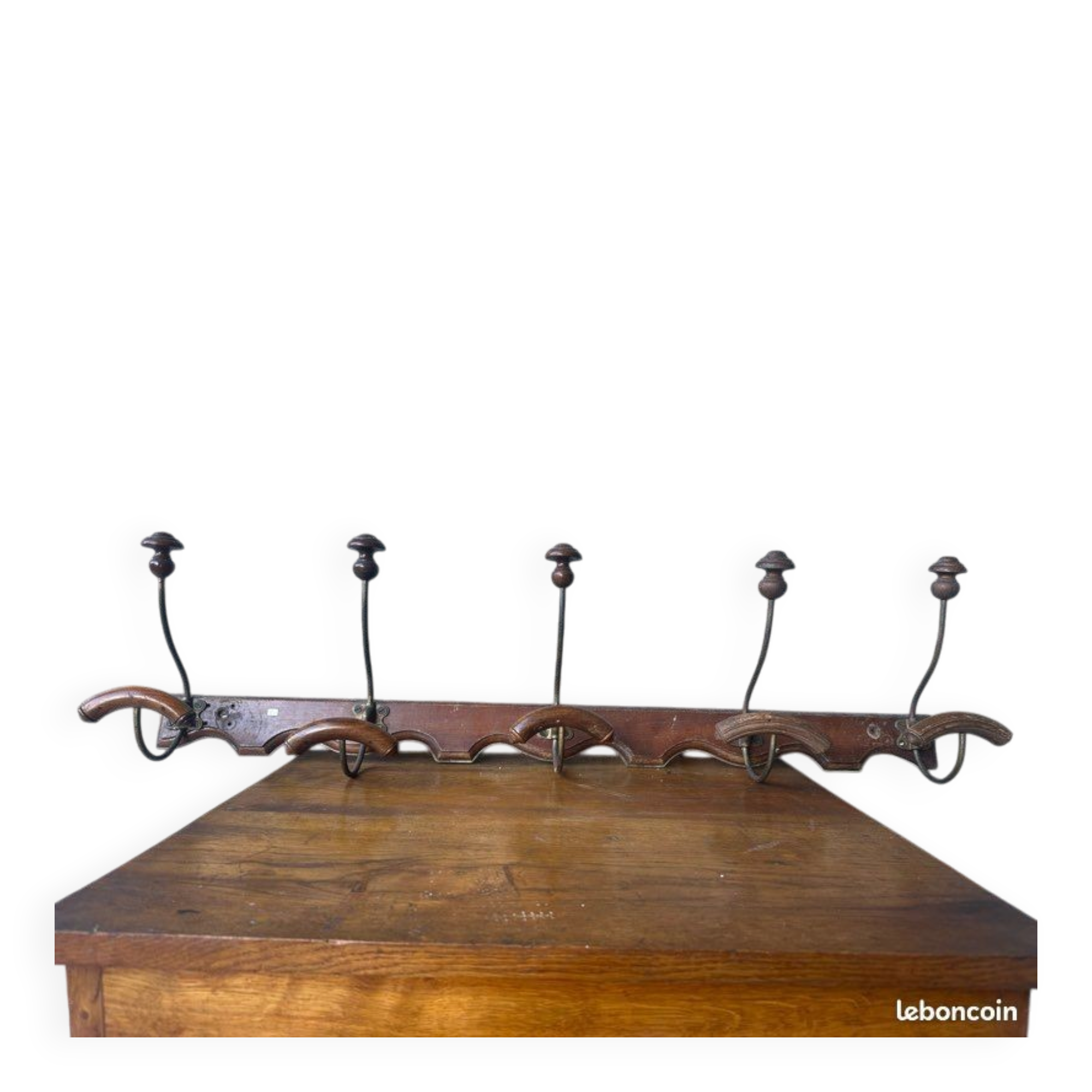 Portemanteau ancien 5 patères
