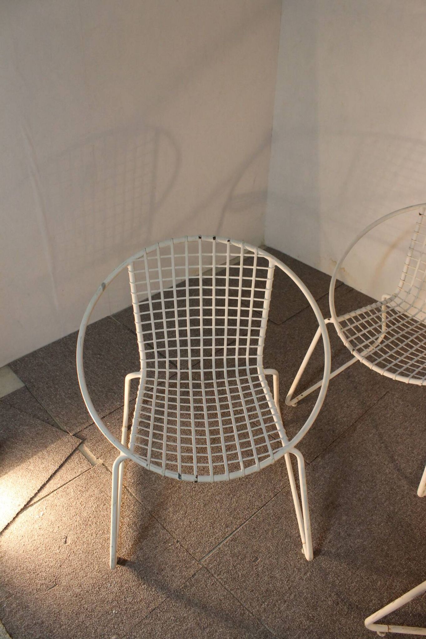 4 iron armchairs, design