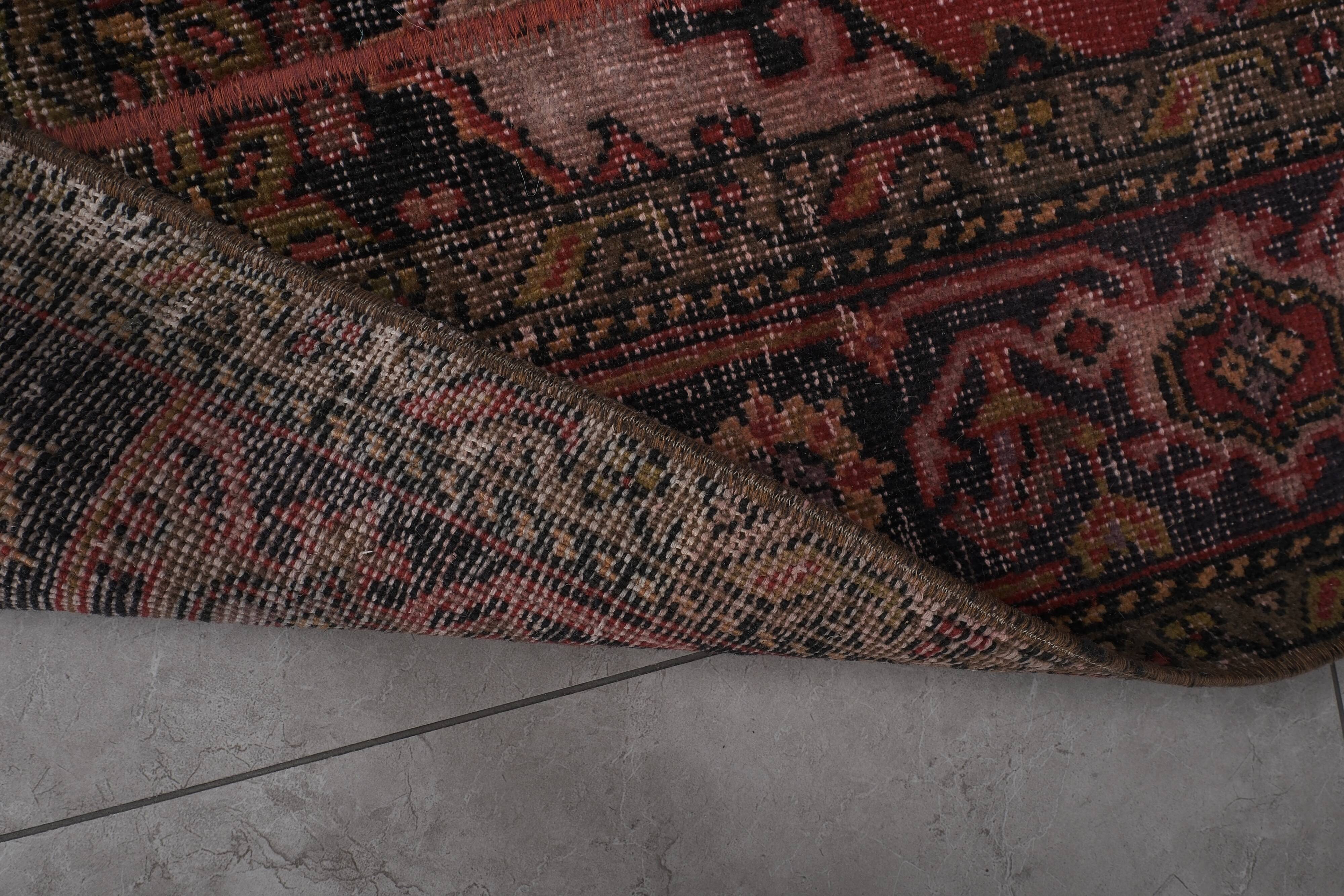 Vintage Turkish Oushak Handwoven Rug 65x407 cm