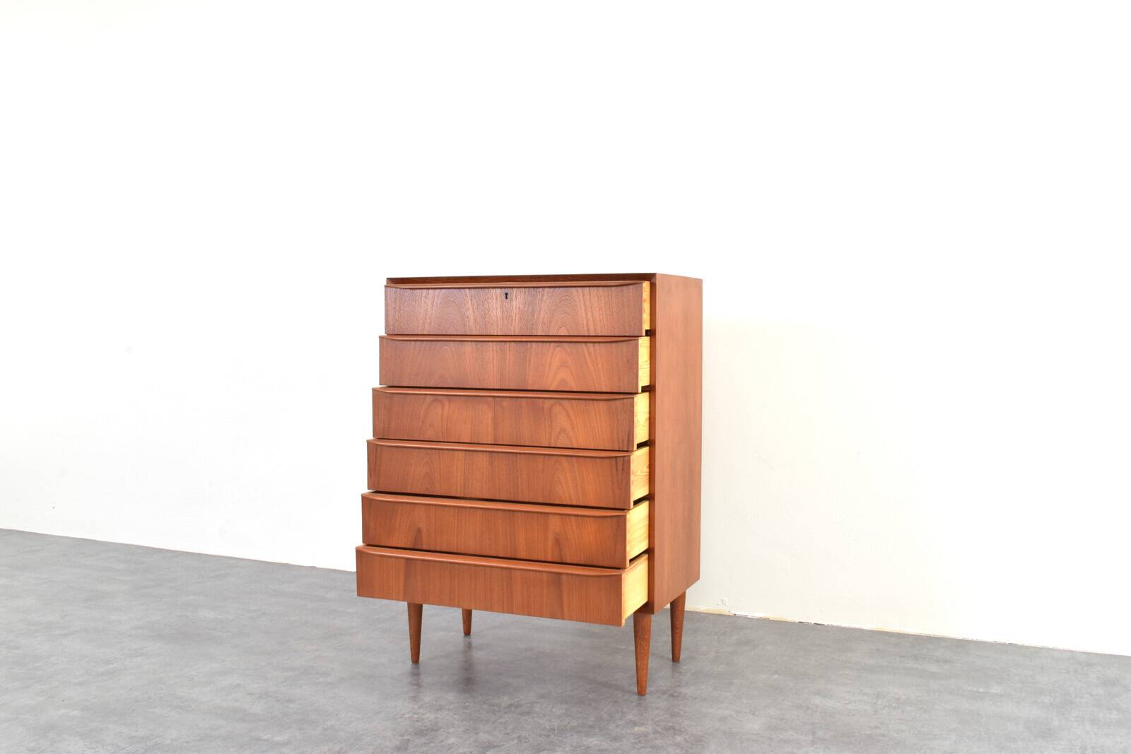 Mid-Century Danish Teak Chest of Drawers, 1960s.
