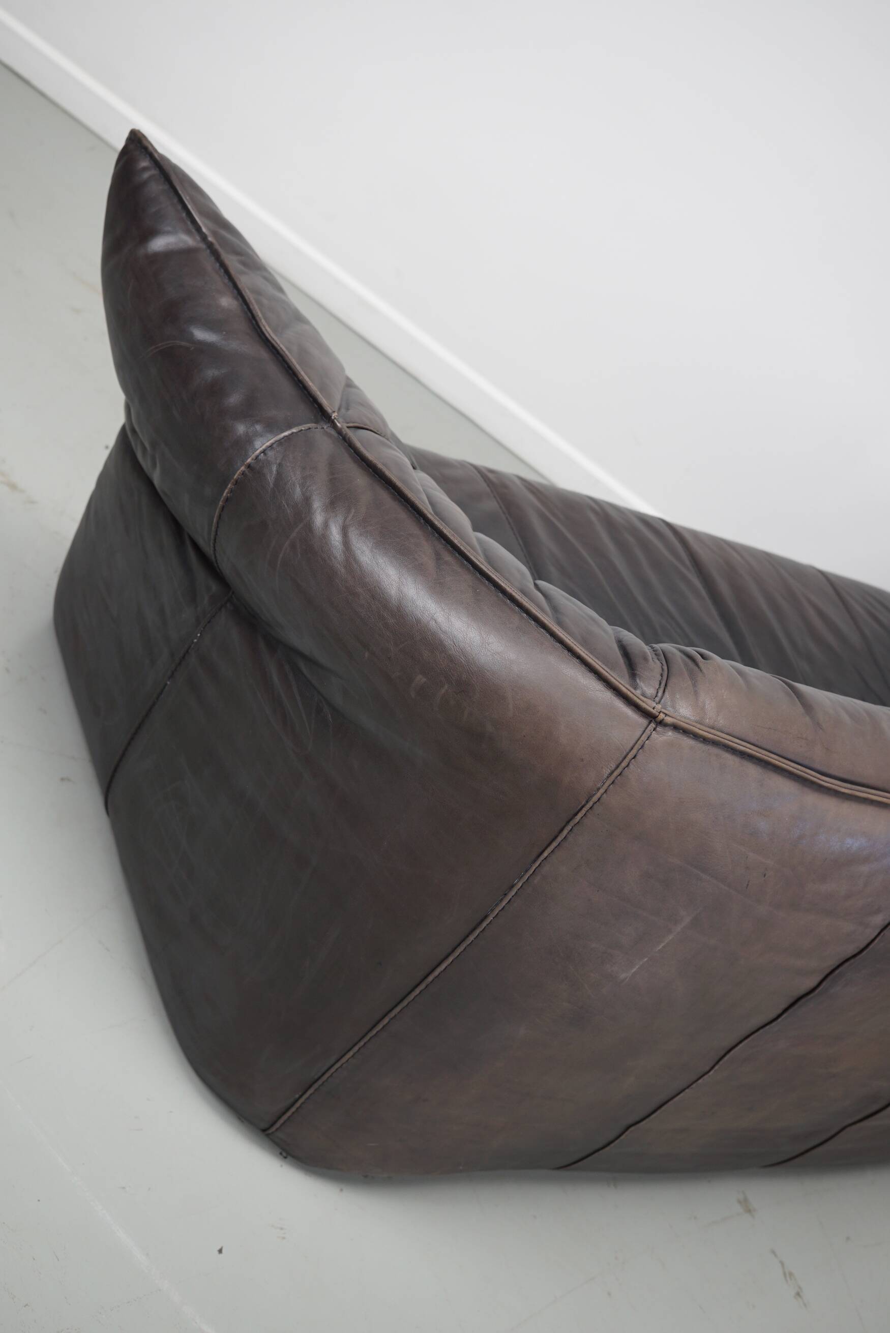 Brown Leather Andes Sofa by Gerard van den Berg for Montis, 1970s