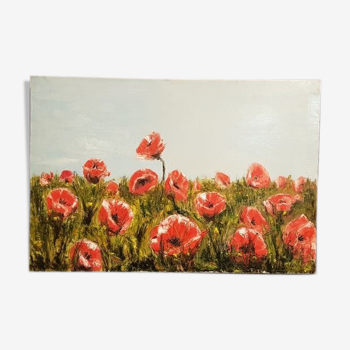 Tableau de coquelicot