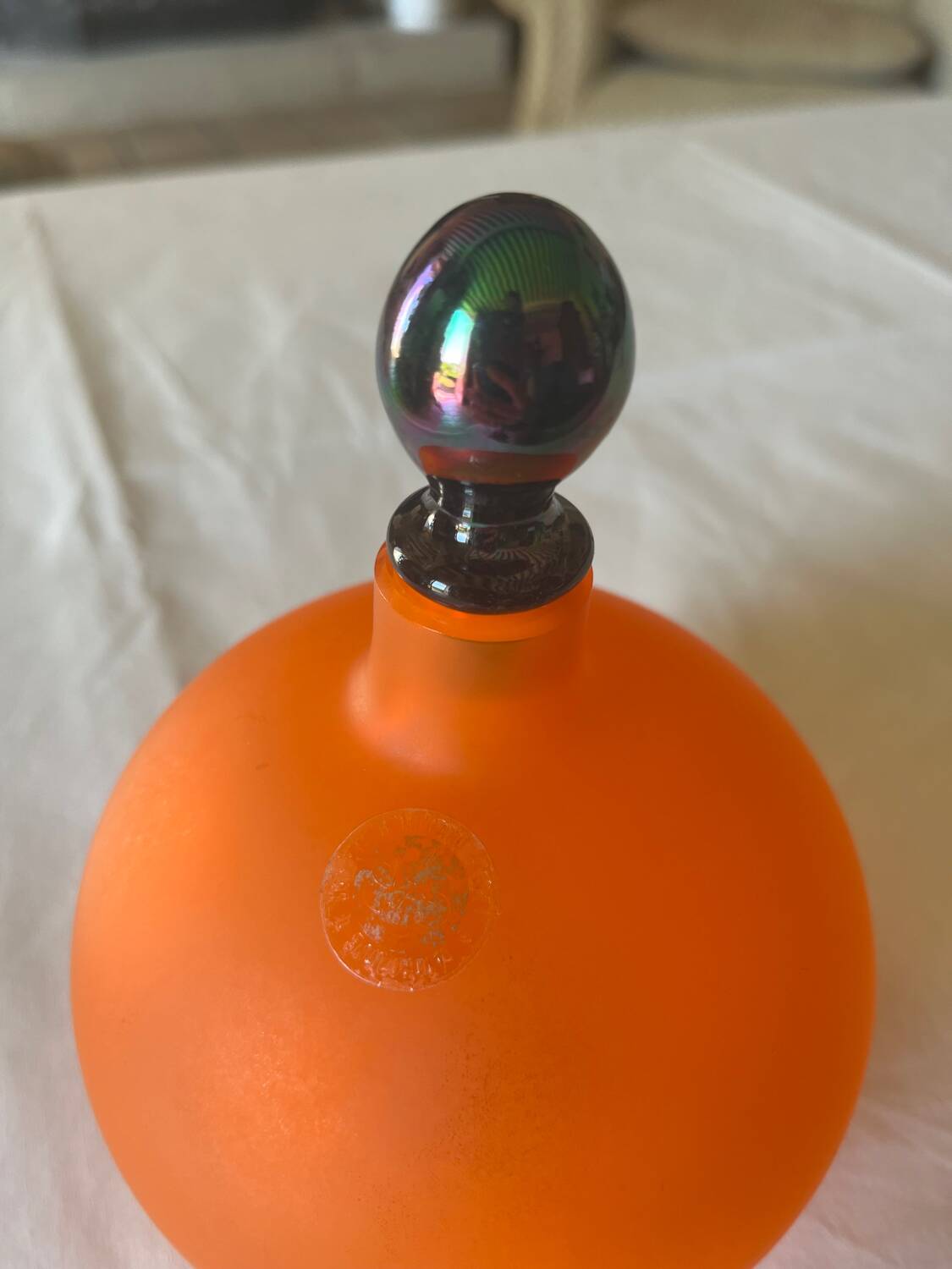 Flacon en pâte de verre de Murano vintage 70’s