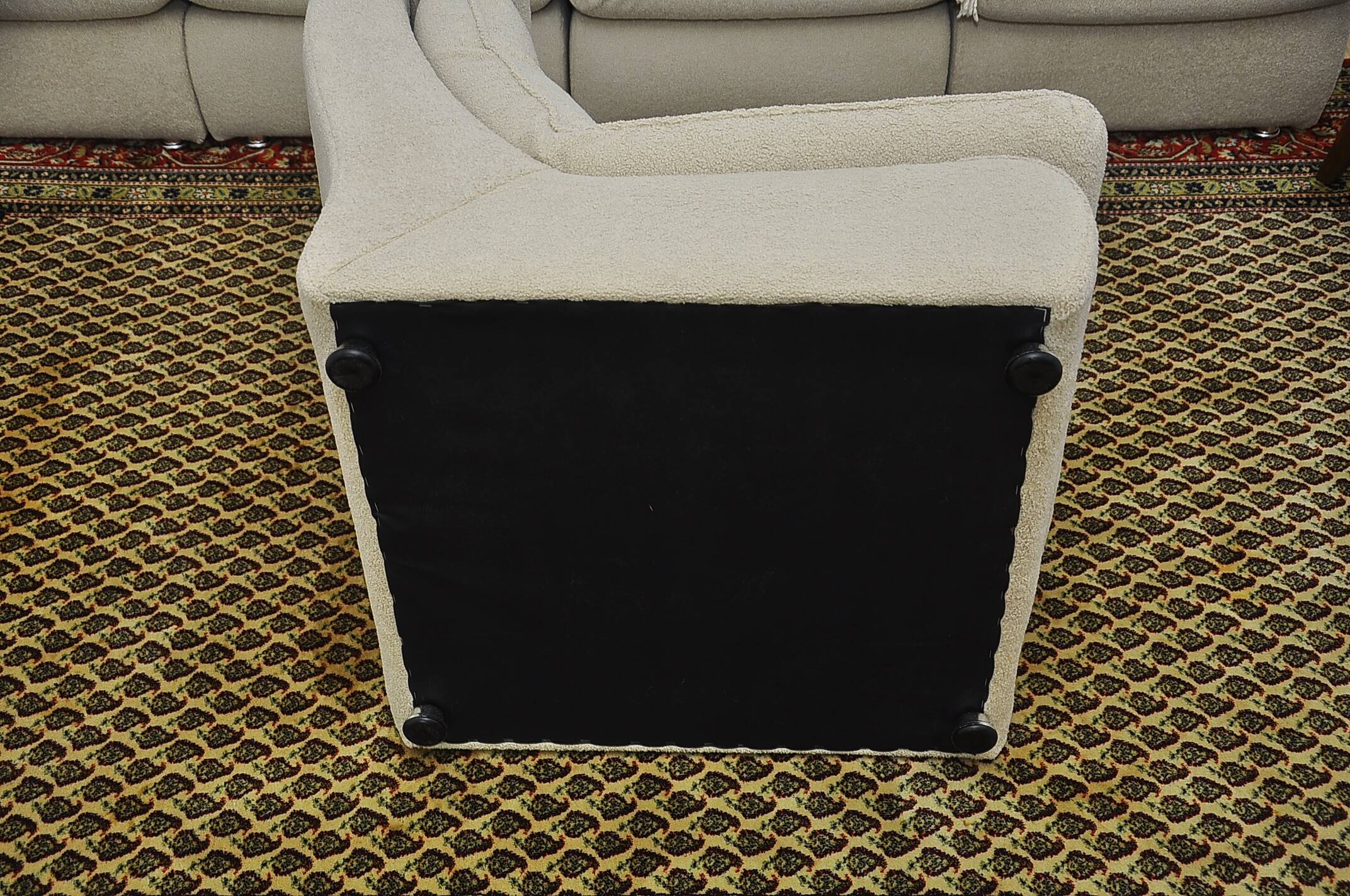 Canapé modulable boucle beige, 1970