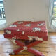 Stone Frey fabric stool for the living room.