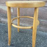 Vintage curved wood stool