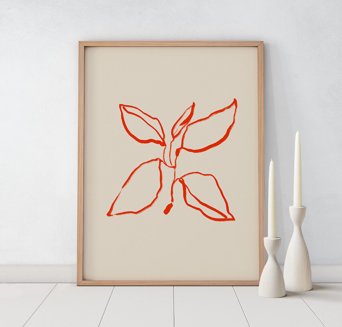 Botanical illustration giclee print, 50x70