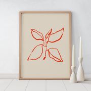 Botanical illustration giclee print, 50x70