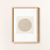 Abstract painting on paper signed Eawy.