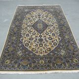 Vintage persian hand-woven keshan carpet ,240x141