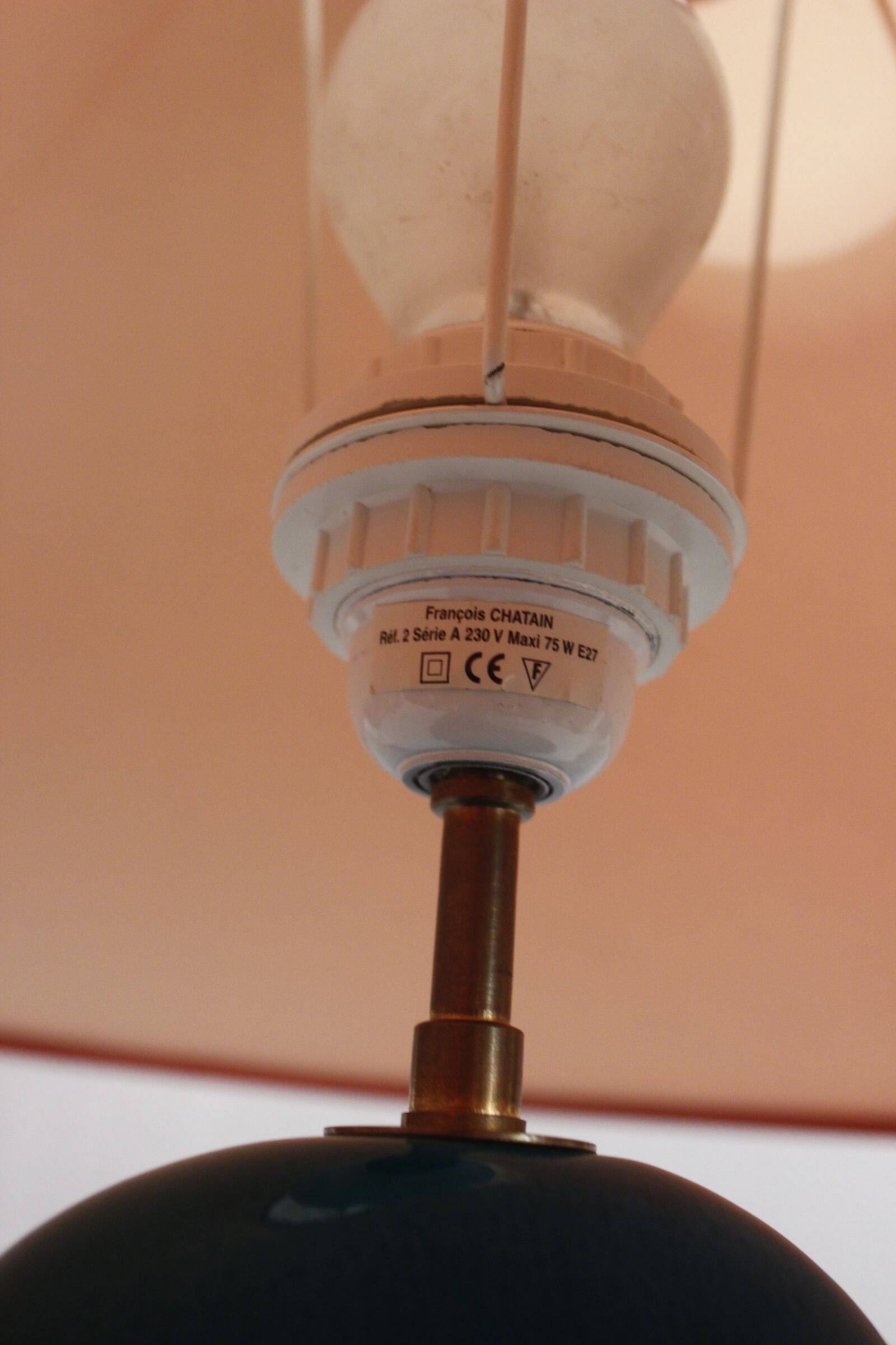 François Chatain Large menhir lamp vintage post-modern design 1990s