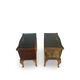 Tables de chevet/commodes Chippendale italiennes, années 1940/1950.