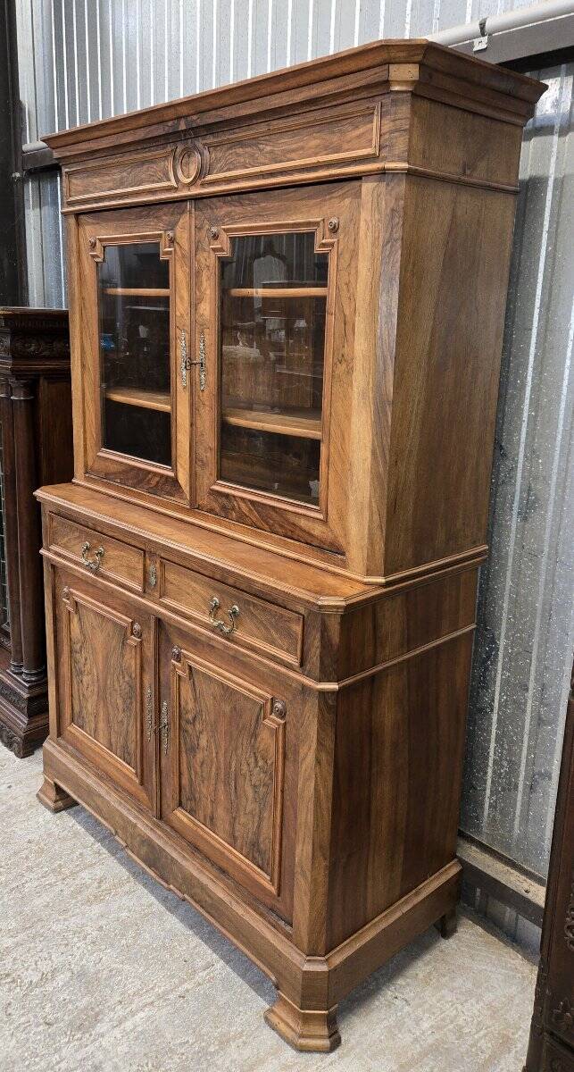 buffet bibliothèque époque Louis Philippe en noyer