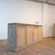 WOODEN BUFFET WITH SLIDING DOORS, 1930