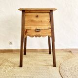 Old wooden hinged cabinet