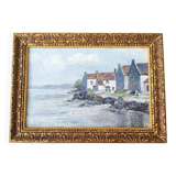 Peinture à l'huile - Côte Bretagne