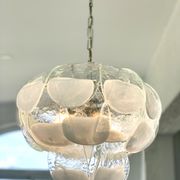 Murano glass petal chandelier by Carlo Nason for Mazzega