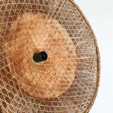 Vintage wicker pendant lamp