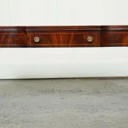 Heirloom Vintage Brown Leather Coffee Table by Weiman