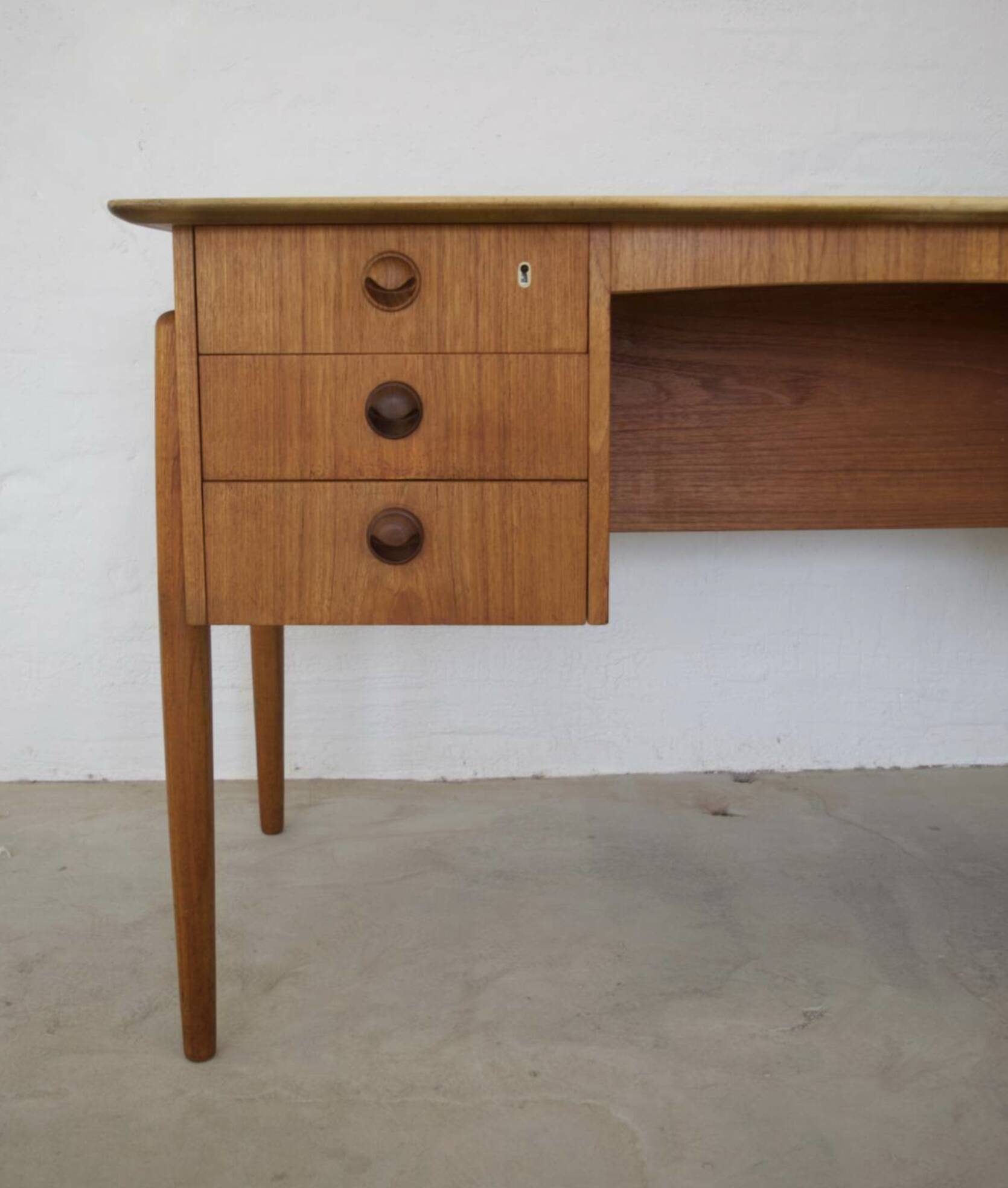 Vintage Danish Teak Executive Desk, 1964