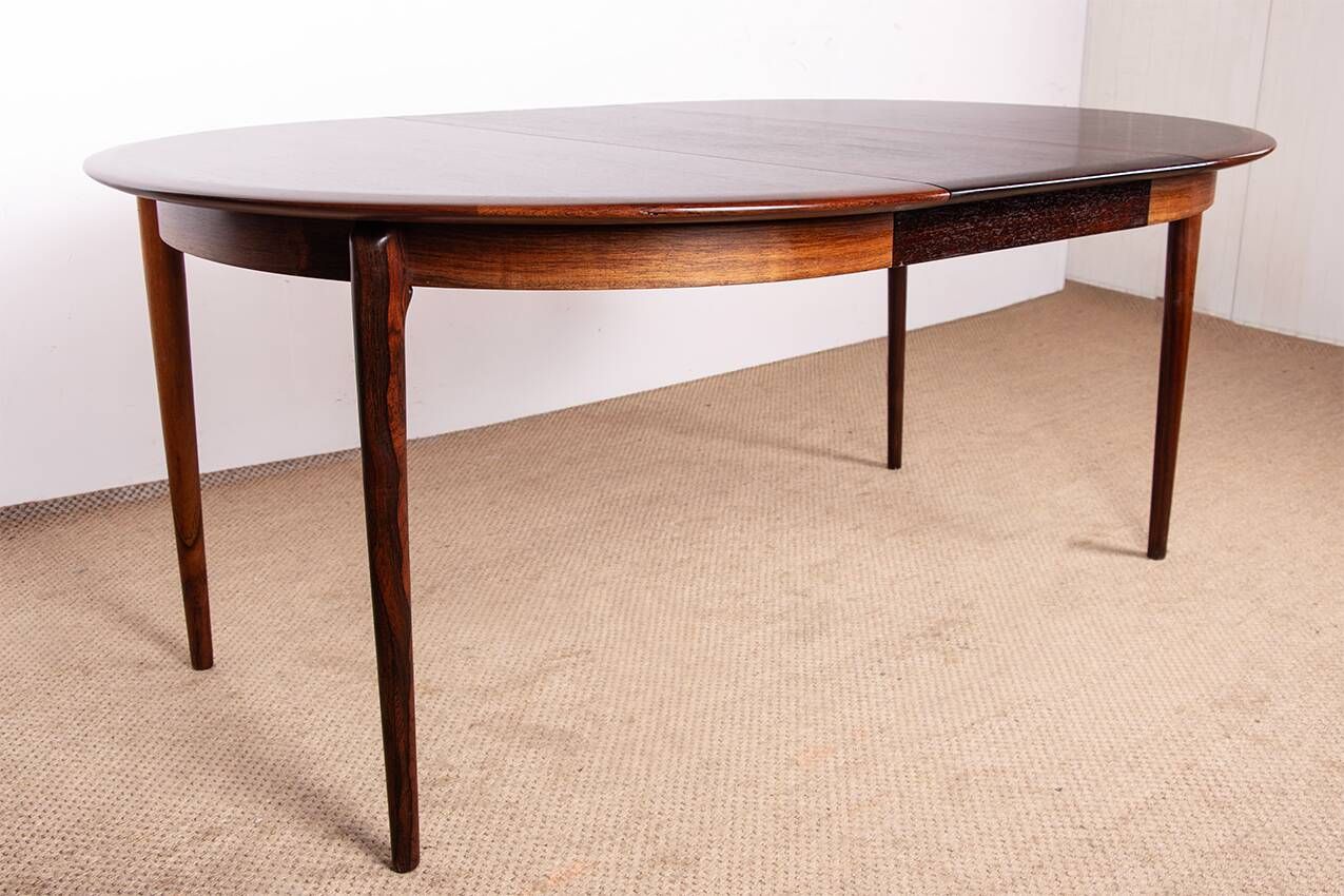 Danish extendable dining table, rosewood, Kai Lyngfeldt Larsen 1960.