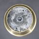 1930s Art Deco brass ceiling light with opaline glass shade, Czechoslovakia, Res