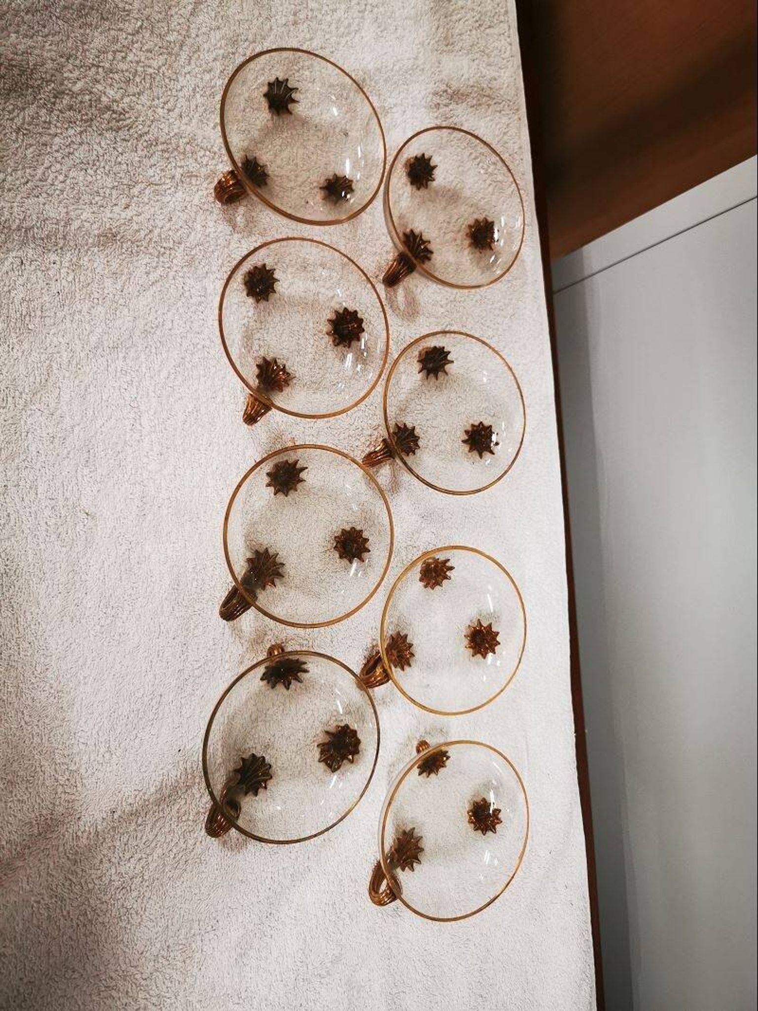 Set of 8 bowls from moser-millot cristallerie by karlsbad.