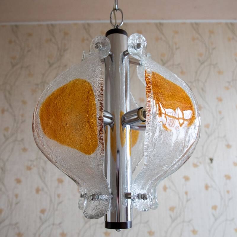 Murano glass pendant by Mazzega, Italy 1970s