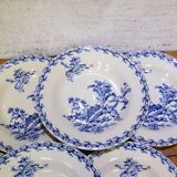 6 Gien Chardons soup plates (12)
