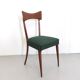 Pair of Green Side Chairs attributed to Ico Parisi for Ariberto Colombo