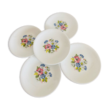 Lot de 5 assiettes à dessert Luneville