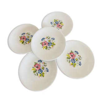 Set of 5 dessert plates Luneville