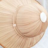 Straw Rattan Bamboo 1950's Pith Helmet Safari Hat