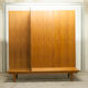 Danish Scandinavian wardrobe signed Sven Ellekaer 1960 3 doors 2 drawers with mounting plan