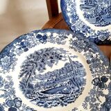 Set of 3 plates palissy