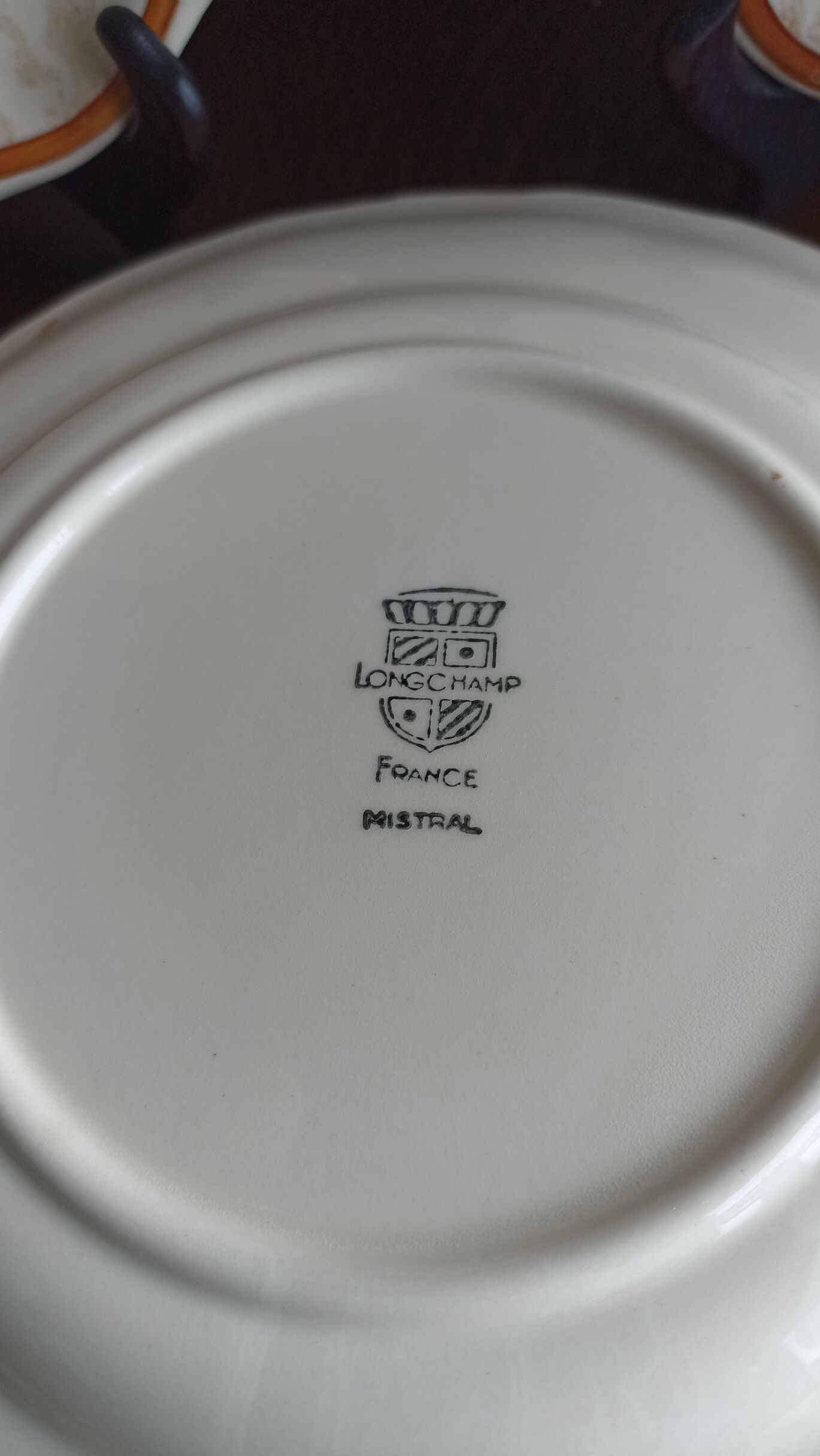 5 flat earthenware plates from Longchamp - Mistral