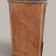 Walnut bedside table with a black marble top – late 19th century.