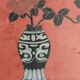 Antique bedside tables in lacquer with hand-painted decorations.