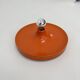 Honsel orange space age disc lamp , 1970s selected by Charlotte perriand