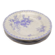 Antique lavender blue plates charm of yesteryear Flore Sarreguemines UC