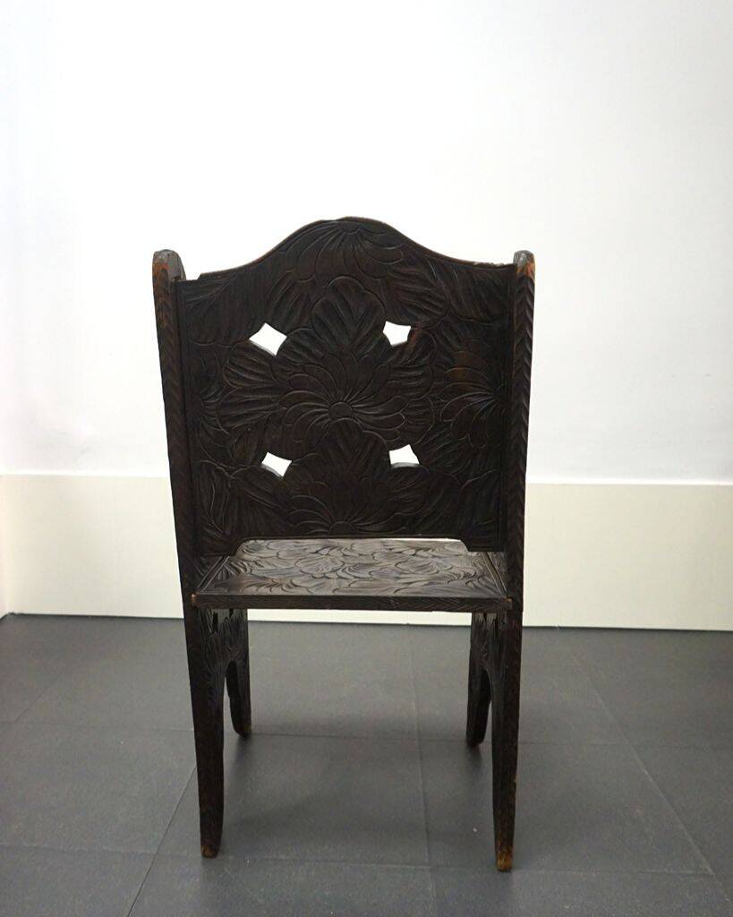 Japanese carved chair for Liberty & Co.