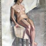 Tableau, nue de style années 1930