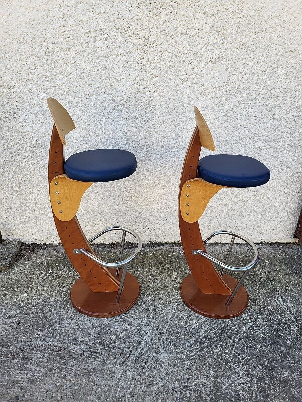 Bar or shop counter and 2 deck lina stools polyester boat hull