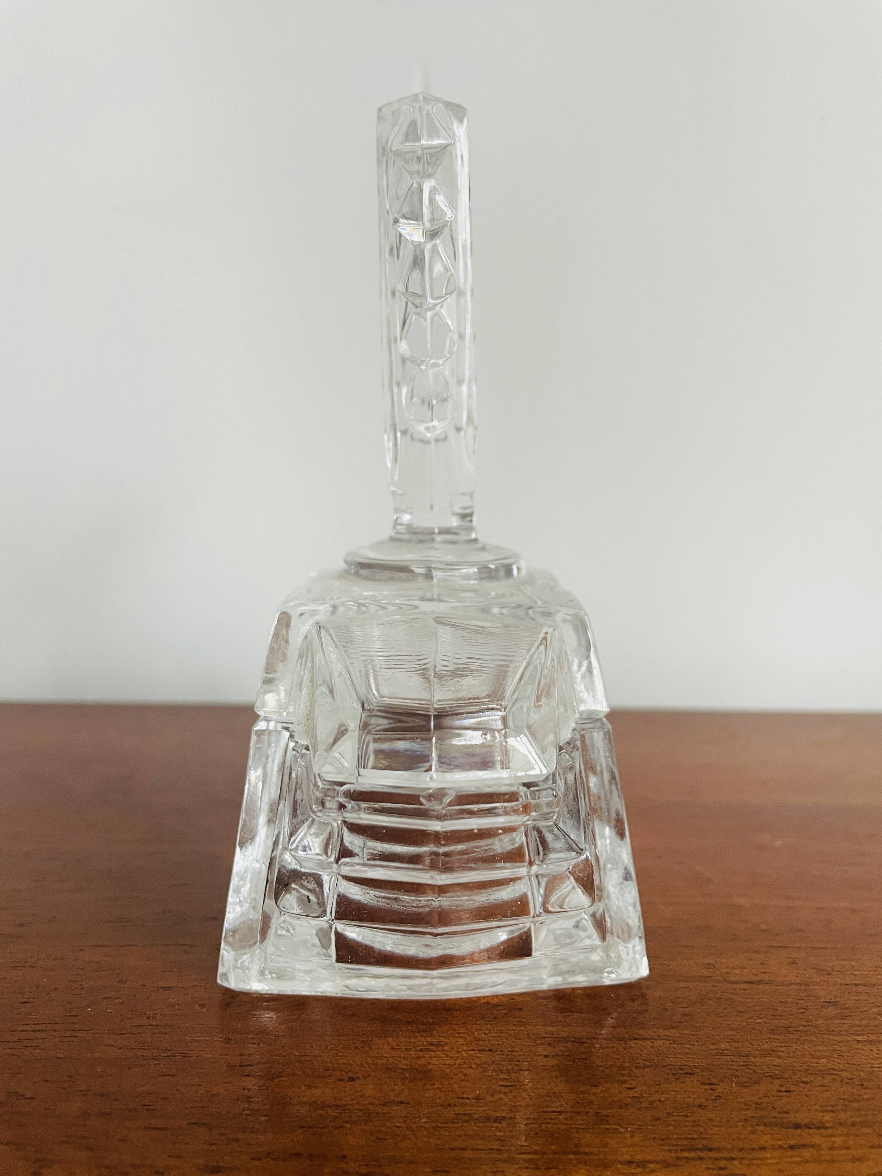 Art Deco glass jewelry box from the 1930s